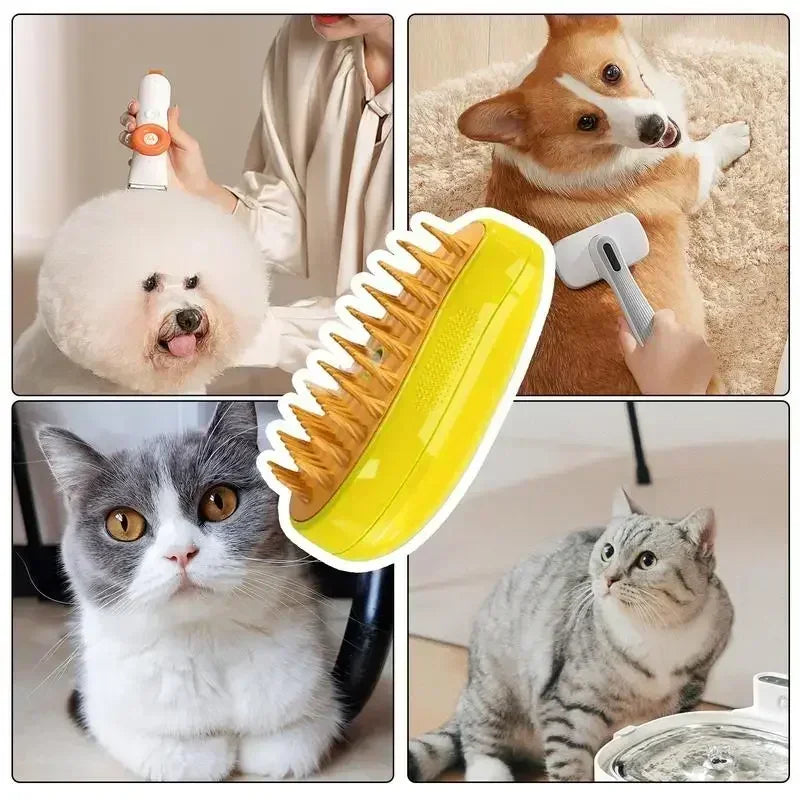 Cat & Dog Grooming Comb with Electric Spray Water