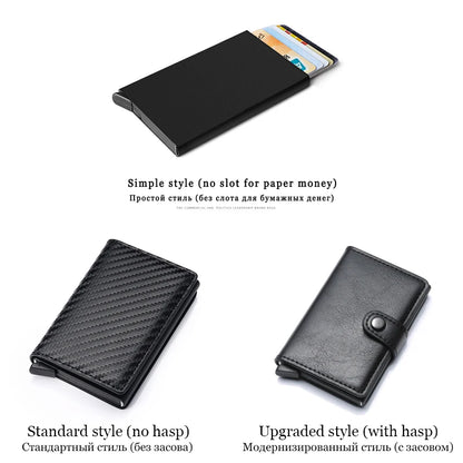 Luxury Men Wallet  Anti RFID Blocking Protected