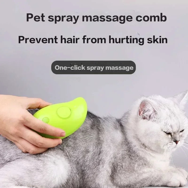 Cat & Dog Grooming Comb with Electric Spray Water