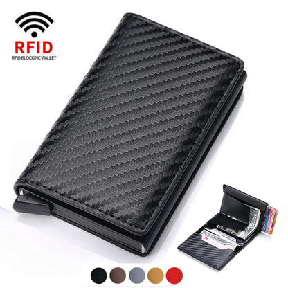 Luxury Men Wallet  Anti RFID Blocking Protected